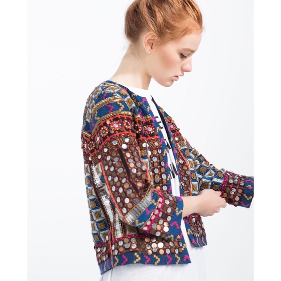 Embellished jacket zara Clearance